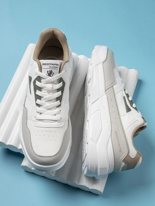 Down Town Dapper Men Colourblocked Lace-Ups Sneakers