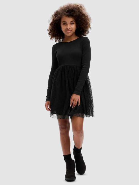 GAP Girls Round Neck Fit and Flare Dress