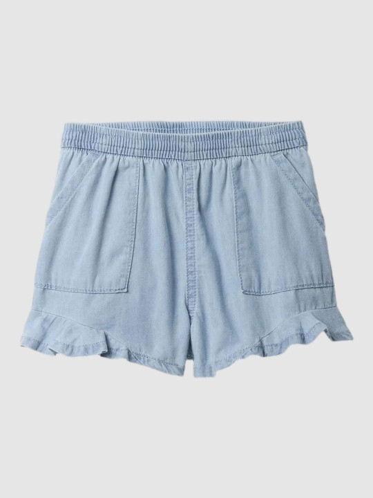 GAP Girls Mid-Rise Frills Cotton Shorts