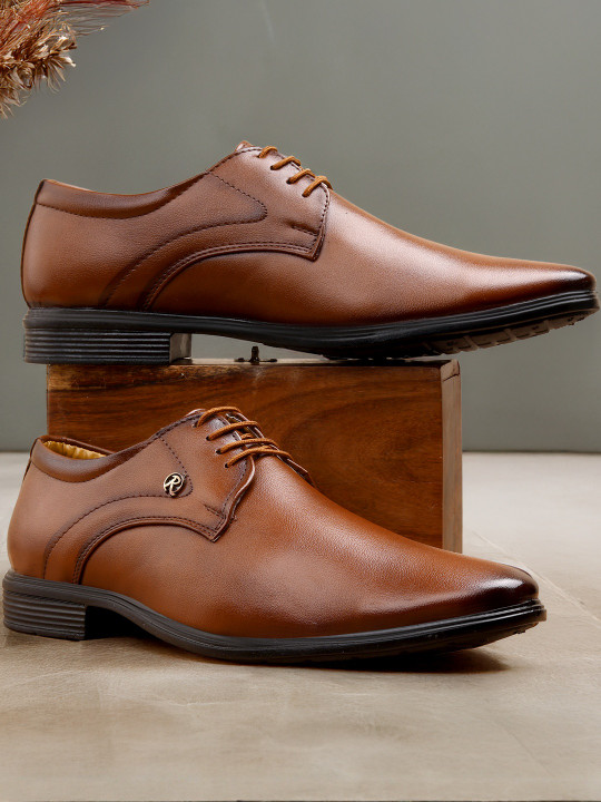 ROCKFIELD Men Tan Derbys Formal Shoes