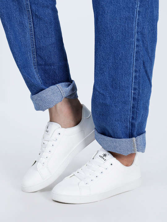 keekz Men Textured PU Sneakers