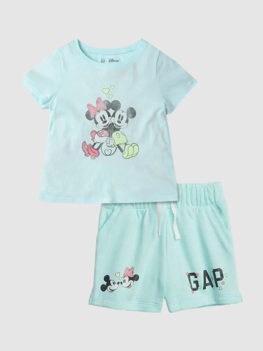 GAP Girls Mid-Rise Character-Based Pure Cotton Shorts