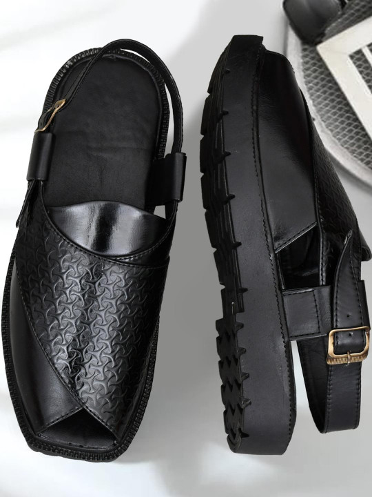 VATELIO Men Black Comfort Casual Derby