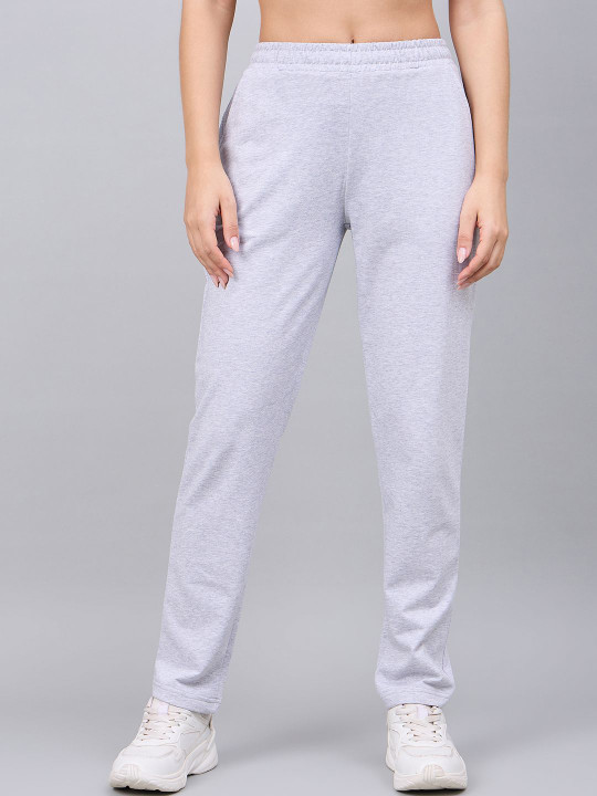 98 Degree North Women Cotton Regular Fit Mid-Rise Trackpants