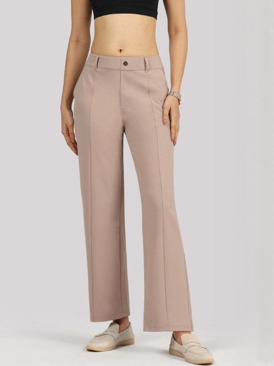 Blissclub Women Straight Fit Tailored Trousers
