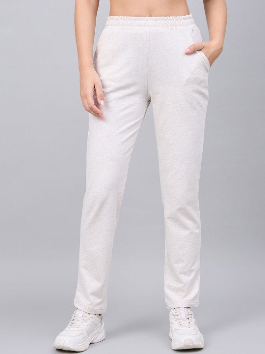 98 Degree North Women Cotton Regular Fit Mid-Rise Trackpants
