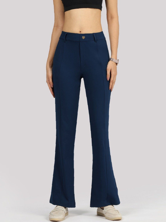 Blissclub Womens Ultimate Flare Tailored Regular Trousers
