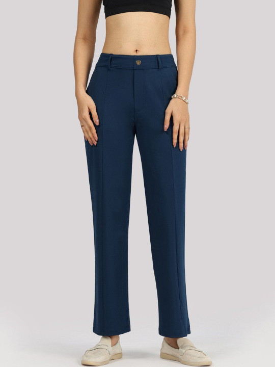 Blissclub Women Ultimate Straight Tailored Regular Trousers