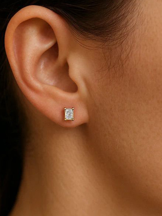 Anushka Jain Jewellery Gold-Plated Sterling Silver Studs Earrings