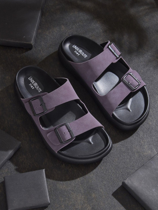 UNDERROUTE Men Comfort Sandals with Buckle