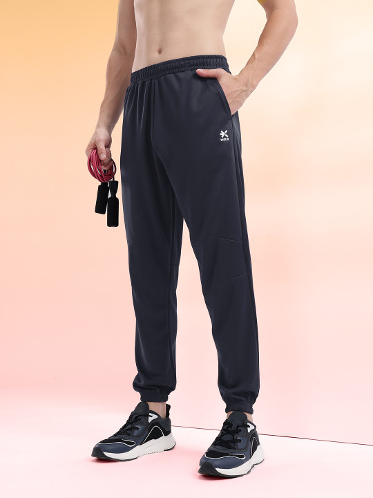 HRX by Hrithik Roshan Men Brand Logo Detail Rapid-Dry Training Joggers
