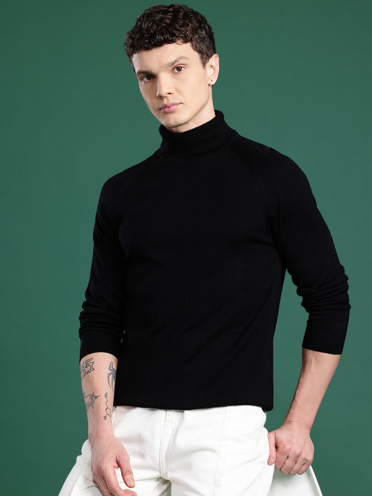 Cayman Men Turtle Neck Woollen Pullover