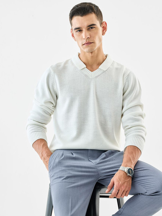 Snitch Men Cotton Pullover Sweaters