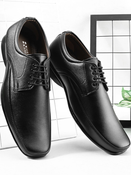 HERE&NOW Round Toe Derbys Formal Shoes