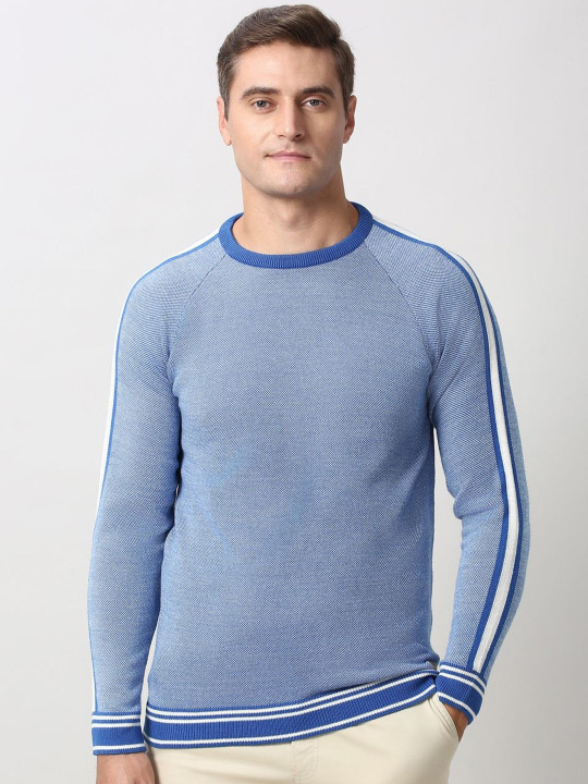 Peter England Casuals Long Sleeves Crew Neck Sweater