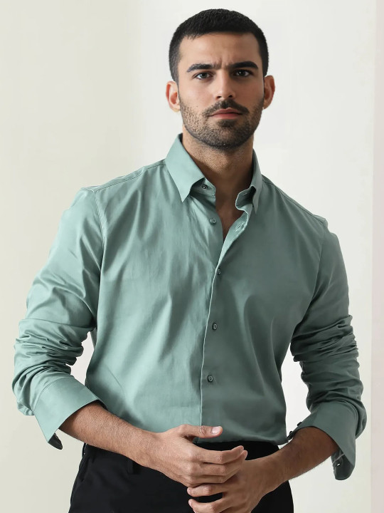 MISCHIEF MONKEY Long Sleeves Cotton Formal Shirt