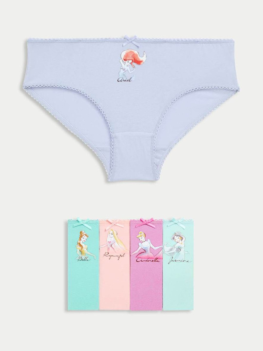 Marks & Spencer Girls Pack Of 5 Printed Hipster Briefs