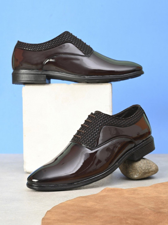 INVICTUS Men Laced Up Leather Formal Oxford