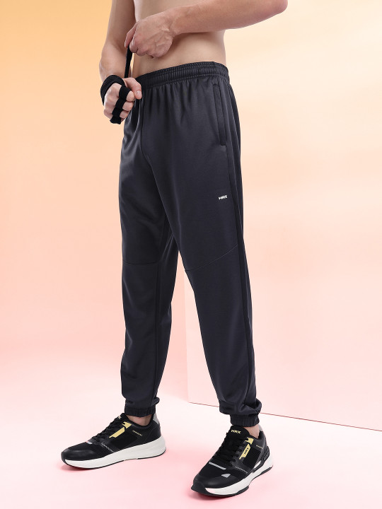 HRX by Hrithik Roshan Men Brand Logo Detail Rapid-Dry Training Joggers