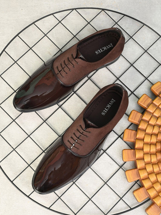 INVICTUS Men Laced Up Formal Oxford
