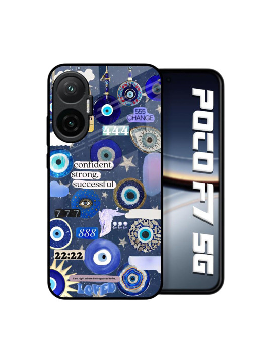 QRIOH Quirky Printed Poco F7 5G Back Case Mobile Accessories