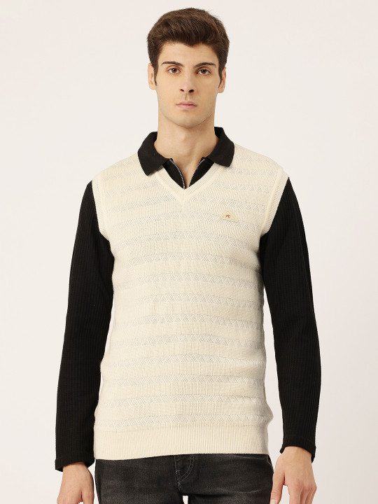 Monte Carlo Chevron V-Neck Sweater Vest
