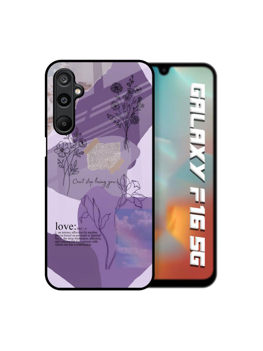 QRIOH Floral Printed Samsung Galaxy F16 5G Back Case Mobile Accessories