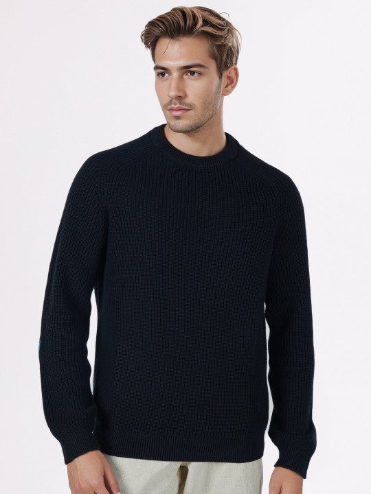 Celio Round Neck Cotton Pullover Sweater
