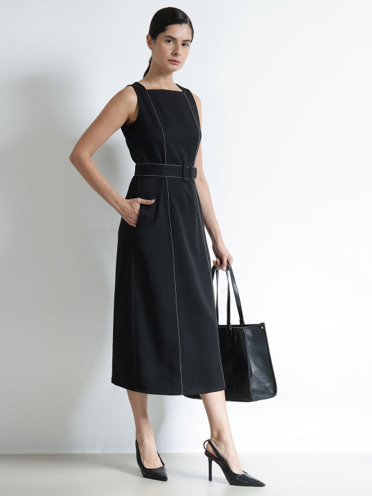 FABLE STREET Women Shift Midi Dress