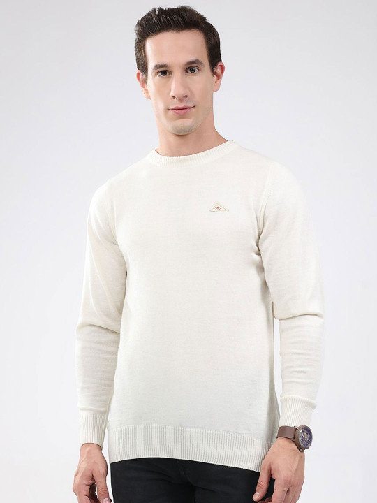 Monte Carlo Men Round Neck Woollen Pullover