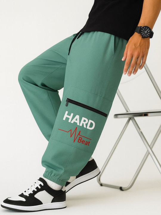 ADAAISTIC Men Straight-Fit Cargo Joggers