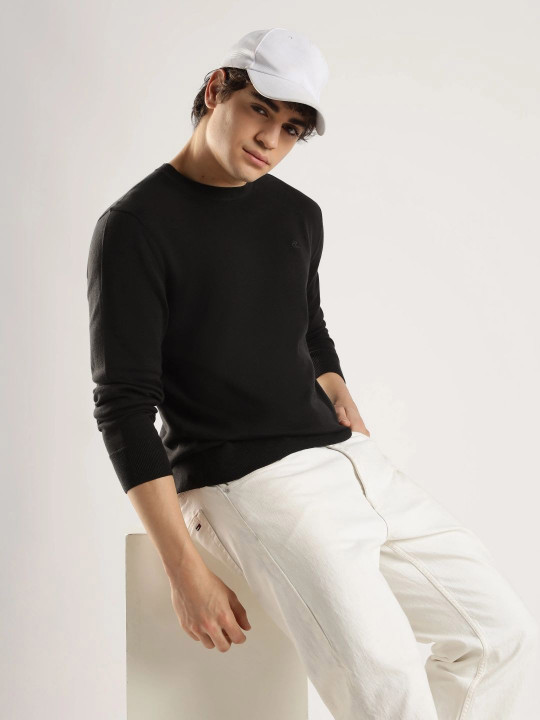 Calvin Klein Jeans Men Round Neck Cotton Pullover