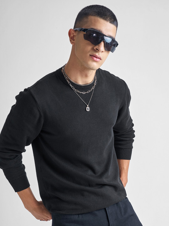 HIGHLANDER Light Weight Round Neck Pullover Acrylic Sweater