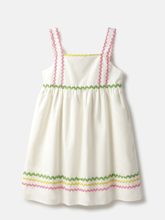 United Colors of Benetton Girls Striped A-Line Mini Dress