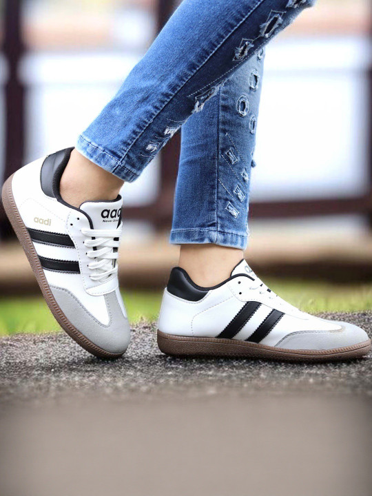 aadi Women White Synthetic Sneakers