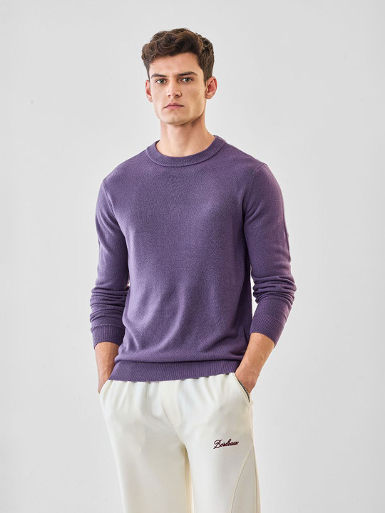 Snitch Men Round Neck Long Sleeves Pullover
