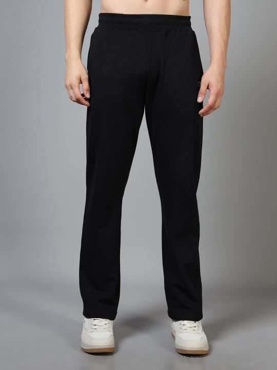 HRX by Hrithik Roshan Men Solid Mid Rise Regular Fit Track Pants
