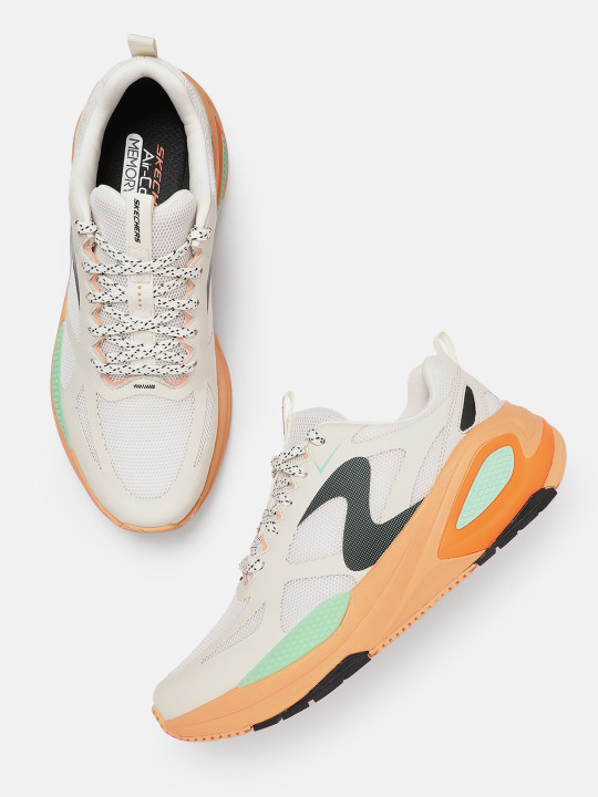 Skechers Men Octus - Ovek Natural Casual Lace-Ups Sneakers