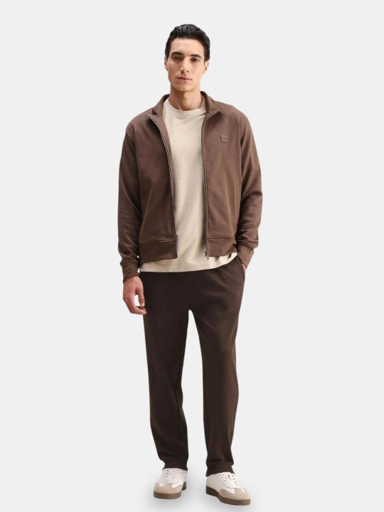 RARE RABBIT Men Brown Plain Regular Fit Track Pant