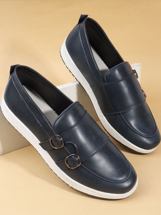 HERE&NOW Men Synthetic Monks With Buckle