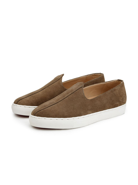 SHUTIQ Men Suede Slip-On Sneakers