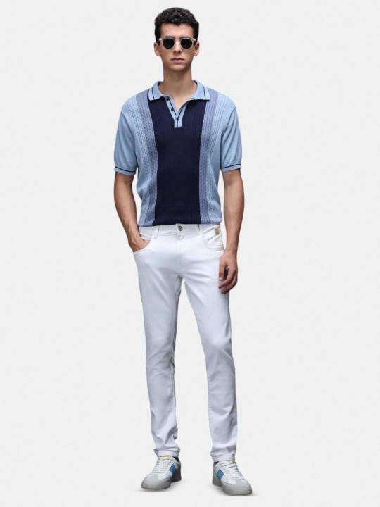 RARE RABBIT Men Smart Slim Fit Mid-Rise Jeans