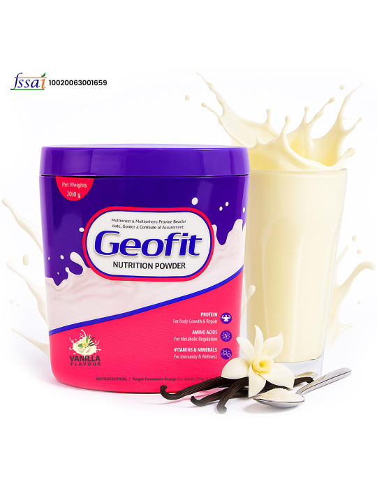 Geofit Protein Powder- 250 g- Vanilla Flavour