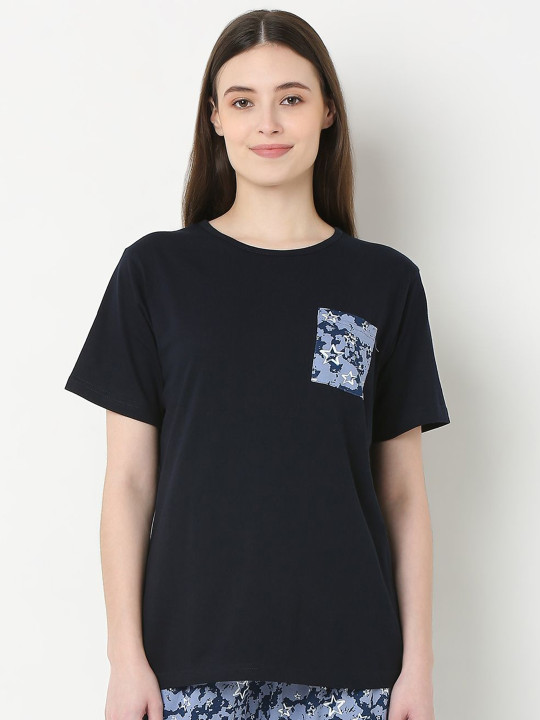 Smarty Pants Women Graphic Printed Round Neck Anti Odour Cotton T-shirt