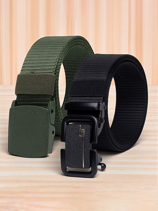 HENEDA Men Set Of 2 Woven Design Belt