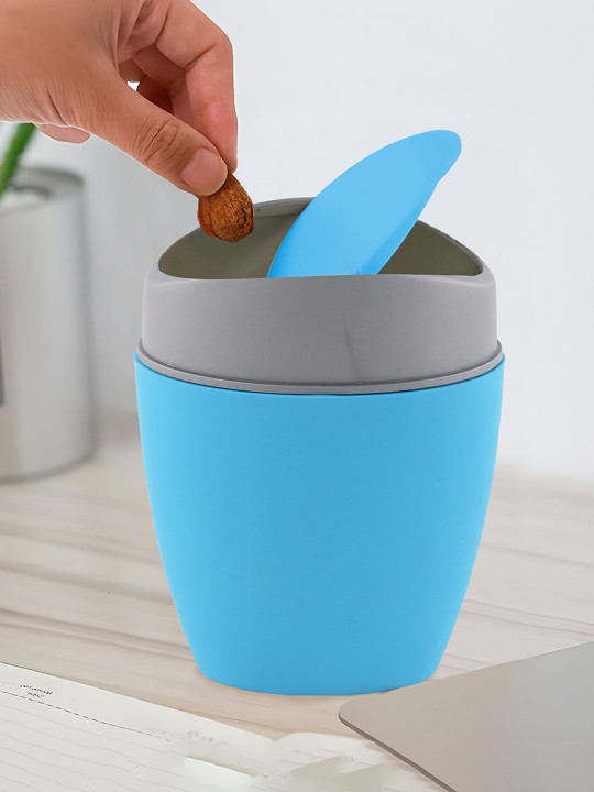 1.25 Ltr Plastic Mini Dustbin with Swing Lid