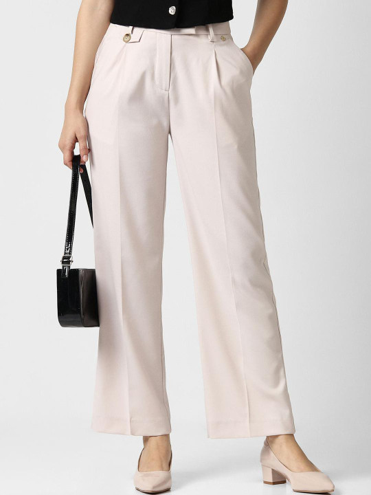Van Heusen Woman Solid Formal Trousers