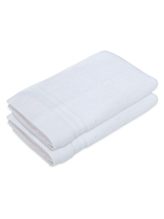 Layers Home Easy White 2 Pieces 450 GSM Pure Cotton Hand Towels