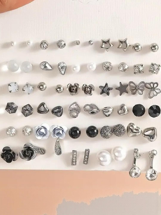 DressBerry Silver-Plated Alloy Earrings