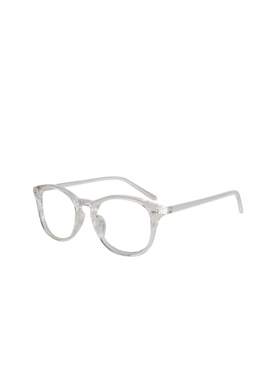 SPADEACES Unisex Full Rim Oval Frames OG-STAG Clear-91